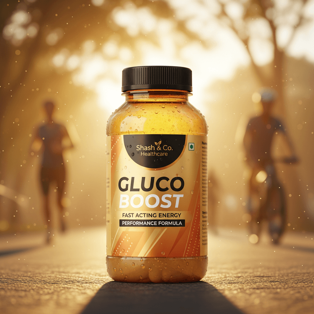 Glucose energy supplement bottle for active nutrition