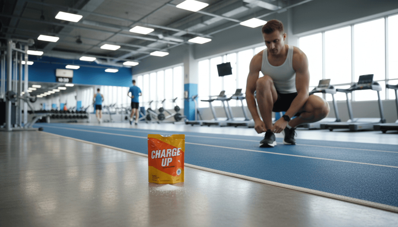 Glucose energy supplement sachet with active runner